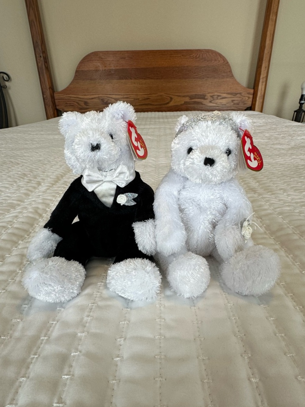 Bride and Groom Wedding Beanie Babies